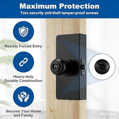 U 9551 Stainless Steel Lock and Door Reinforcement Plate fits 1-3/4"Thick Doors and Includes The U 9476 Security Latch Strike (Black) - color: Black