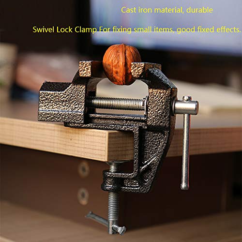 2.4" Mini Table Clamp, Small Bench Vice, New upgraded cast iron manufacturing Jewelers Hobby Clamps Craft Repair Tool Portable Work Bench Vise Black - size: Mini 2.4" Black
