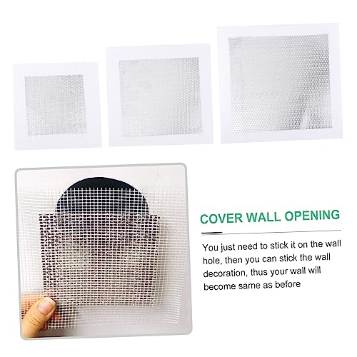 POPETPOP 3pcs Self Adhesive Wall Repair Patch Kit for Drywall Lightweight High Strength Easy to Use for Repair