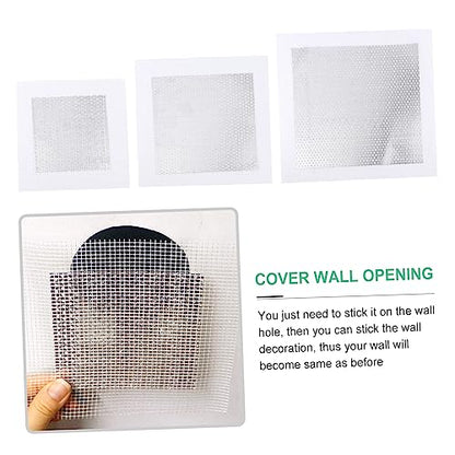 POPETPOP 3pcs Self Adhesive Wall Repair Patch Kit for Drywall Lightweight High Strength Easy to Use for Repair