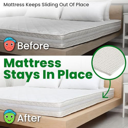 ECOHomes Non Slip Mattress Gripper Pad Stop Mattress, Keep Topper from Sliding - Anti Slip Grip Pads Holder Stop Couch Cushion, Sofa Cushions, Patio & Furniture to Prevent Sliding (Queen) - size: Queen