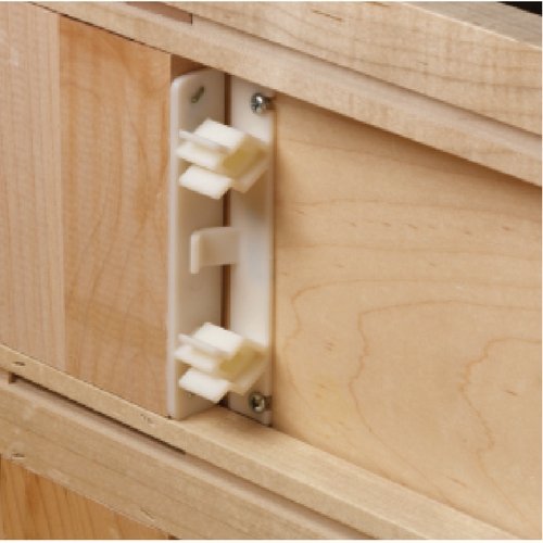 False Front Cabinet Clips (5 Sets) with Screws & Instructions - Tenn-Tex False Front Clips/False Drawer Clips (4 1/4" Opening) - size: Set of 5