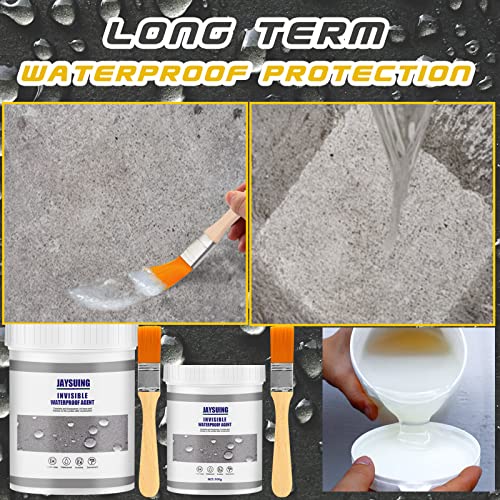 Jaysuing Invisible Waterproof Agent, Waterproof Insulating Sealant, Transparent Repairing Leak Waterproof Adhesive,Super Strong Bonding Sealant Invisible Waterproof Anti-Leakage Agent (100g*1pcs)