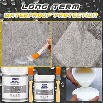 Jaysuing Invisible Waterproof Agent, Waterproof Insulating Sealant, Transparent Repairing Leak Waterproof Adhesive,Super Strong Bonding Sealant Invisible Waterproof Anti-Leakage Agent (100g*1pcs)