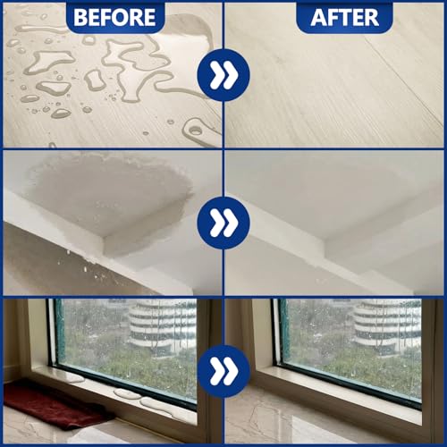 Transparent Waterproof Sealant, 141 Oz Invisible Waterproof Agent, Transparent Waterproof Coating for Roof Repair, Walls, Window, Bathroom, Kitchen, Water-Based Clear Sealant, Indoor & Outdoor - size: 141 FL OZ