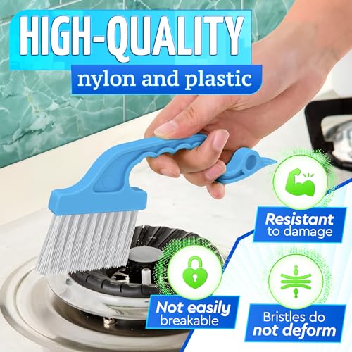 Cleaning Brush Window Mold Cleaner - Window Track & Sill Cleaning Tool, Deep Clean Scrubber for Sliding Doors & Windows Grooves, Household & Car Detailing Brush Kit - color: Blue 1 Pcs