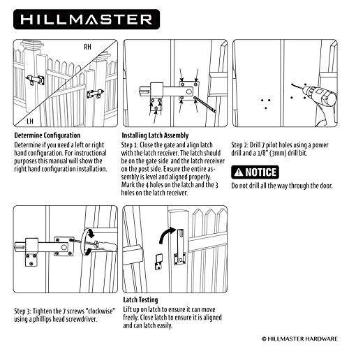 HILLMASTER Sturdy 6" Farm Flip Fence Gate Latch, Barn Door Lock Flip Latch Hardware, Rustic Gate Lock for Cabinet, Shed, Sliding Doors, Matte Black - size: 6in