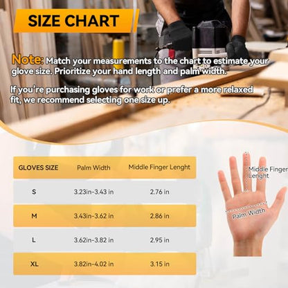 OZERO Work Gloves for Men Women: Mechanic Glove Touchscreen Firm Grip Dexterity Light Duty Gloves for Gardening Construction - size: Small, style: Pack of 3