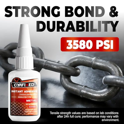 Metal Super Glue 28.3g 1oz, Thick Clear Instant Heavy Duty CA Glue Liquid for Metal Crafts Stainless Steel Aluminum, Strong Multifunctional Cyanoacrylate Adhesive for Glass Ceramic Plastic Wood Rubber - size: 1 oz, style: Metal