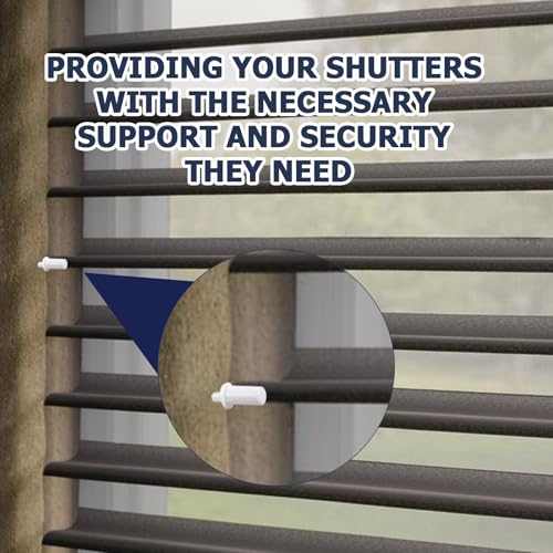 Bonsicoky 40 Pack Shutter Repair Pins - Spring Loaded Fasteners for Plantation Shutters and Windows, Ideal for Easy Cabinet and Blind Slat Repairs - size: 40 Pcs