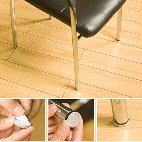 AKOAK 50 Pieces 3/4-Inch Furniture Round Felt Pads, Self-Adhesive,to Protect The Furniture and Floors,Beige