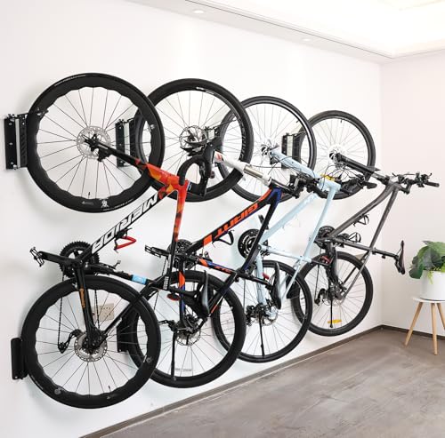 PHUNAYA Bike Wall Mount Vertical, Swivel Bike Hangers For Garage, Bike Rack Garage Wall, Bicycle Hooks, Garden Indoor Outdoor Storage, (2Pack) - style: Vertical 2Pack