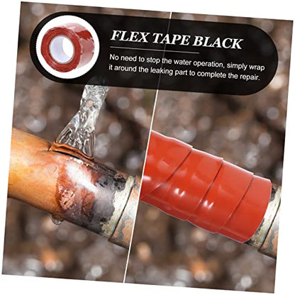 DOITOOL Flex Rubberized Seal Tape Self Adhesive Sealing Tape for Plumbing Repairs Wide Long for Water Pipe Faucet and Sewer Leak Fixes