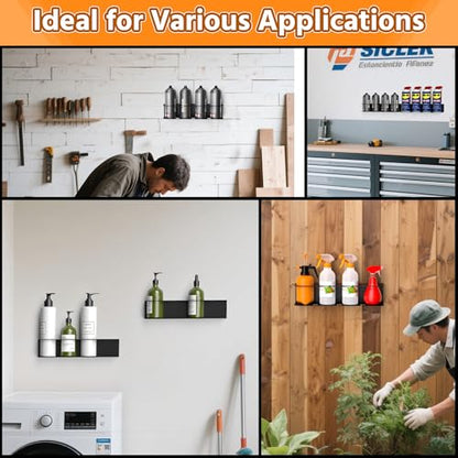 Ultrawall Spray Can Holder Rack, Wall Mounted Spray Bottle Holder, Garage Wall Mount Shelf, Utility Storage Rack, Tool Storage Rack - style: Separate
