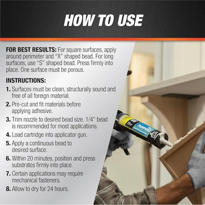 10.3 Oz Dap 27501 All Purpose Construction Adhesive