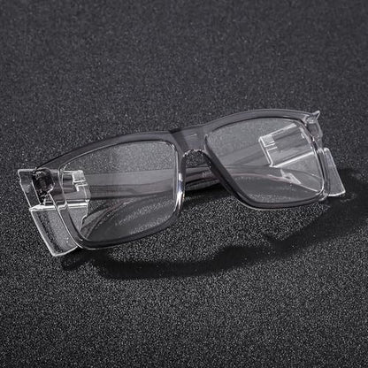 UV400 Bluelight Transition Photochromic Safety Glases Anti Scratch and Impact Resistant,Meets ANSI Z87.1 Standard - color: Glossy Smoke