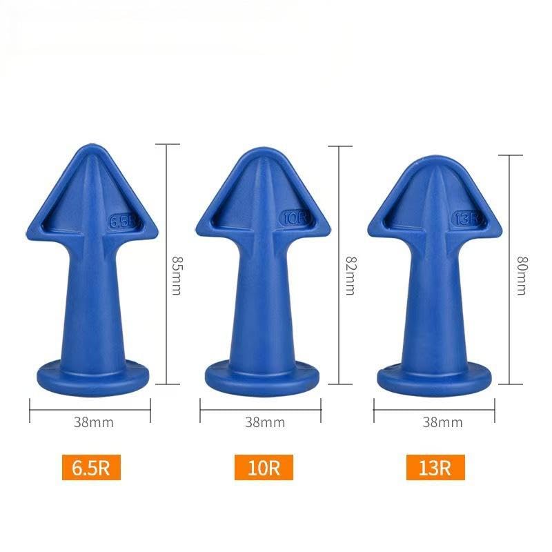 Silicone Smoother Tool Kit, 3 Pcs Caulk Finishing Tool Set for Bathroom & Kitchen, Professional Sealant Applicator & Scraper for Perfect, Streak-Free Caulking Lines Blue - color: Blue