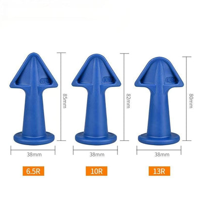 Silicone Smoother Tool Kit, 3 Pcs Caulk Finishing Tool Set for Bathroom & Kitchen, Professional Sealant Applicator & Scraper for Perfect, Streak-Free Caulking Lines Blue - color: Blue