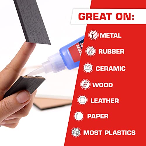 Loctite Super Glue Professional Liquid, 20 Gram Bottle, 1 Pack - Clear Superglue for Plastic, Wood, Metal, Crafts, & Repair, Instant Glue Adhesive, Quick Dry - size: 1 Pack