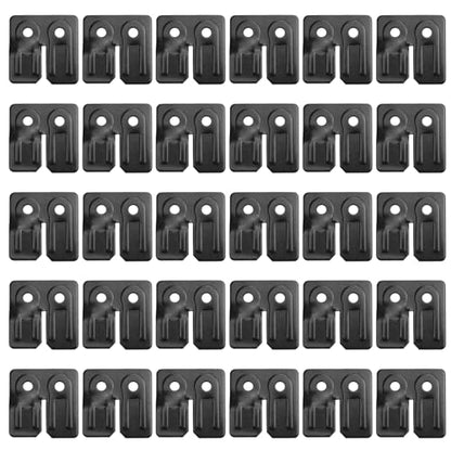 Table Leaf Hardware 30Pcs, Dual Buckle Horizontal Leveling Straps with Screws for Furniture, Chairs, Cabinets and Dining Table Expansion, Iron with Zinc Plating