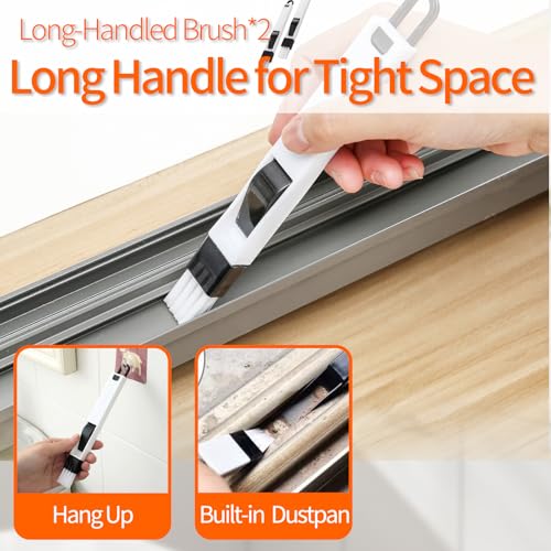 20 PCS Crevice Cleaning Brush Set - Multi-Purpose Hard Bristle Brushes for Deep Cleaning Kitchen, Bathroom, Grout, Sink, Cup, Blender, Corners, Tight Spaces - size: 20 PCS