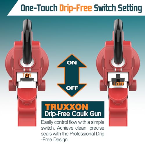 20 oz Sausage Caulk Gun, One-Touch Drip-Free | Effortless & Professional Design with Heavy-Duty Metal Body, 18:1 Thrust Ratio | for 20 oz Sausage Packs - color: 4- Mixpro Orange