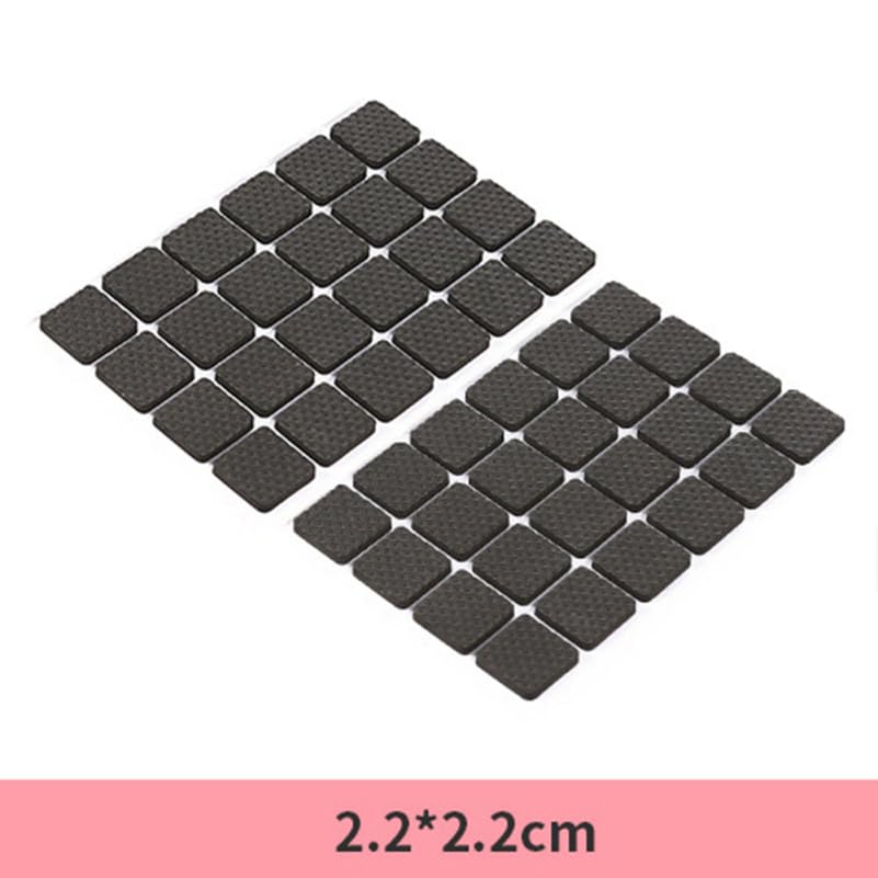 Garneck 48pcs Non Slip Furniture Pads Felt Furniture Sliders for Carpet Floor Protector Pads for Chairs Tables Self-Adhesive