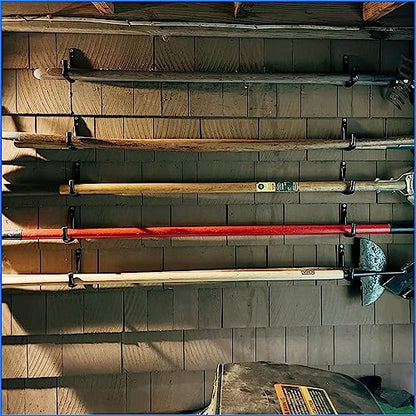 Garage Storage Hooks for Hanging, 4Inch Heavy Duty Wall Mount J Utility Hooks, Hangers-Organizer for Tools, Bikes, Ladders, Chairs, 10 Pack (‎12G-4inch10)