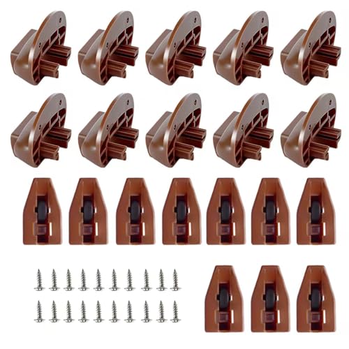 10PCS Drawer Guide Kits(Drawer Slides Repair kit with Screws) Replacement for Rite-Trak II Model #168 Drawer Guide Glide,Commercial Slide Style Drawers Drawer Slides(10(10)