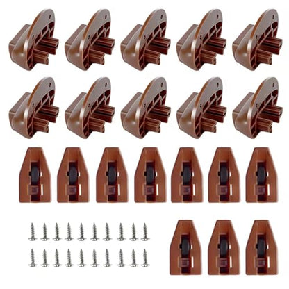 10PCS Drawer Guide Kits(Drawer Slides Repair kit with Screws) Replacement for Rite-Trak II Model #168 Drawer Guide Glide,Commercial Slide Style Drawers Drawer Slides(10(10)