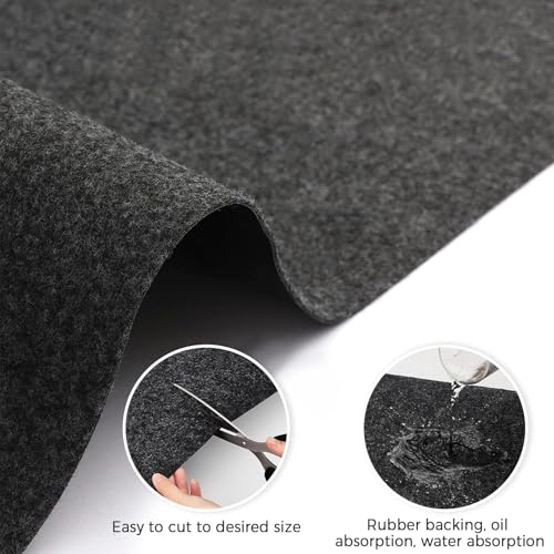 Oil Spill Mat, 36 * 60in Garage Floor Mat for Under Car, Absorbent Oil Pad, Waterproof Backing Protects Floor(2 Pack) - size: 3' x 5' (36*60)