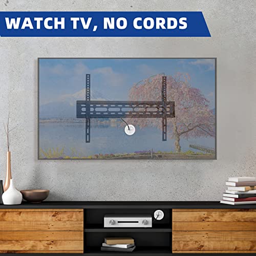 Riozoo TV Wire Hider Kit for Wall Mount TV, White in Wall Cable Management Kit, Includes 2-3/8"(60mm Hole) 2 Pass Throughs and Hole Saw Drill Attachment for Easy Install(Black) (RO-YCX-2P-BK) - color: Black