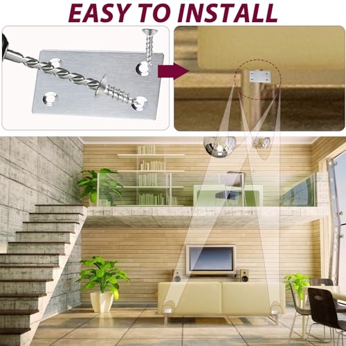 50PCS Silver Flat Mending Plates, 2.36” 304 Stainless Steel Brace Straight Mending Joining Plates，Metal Straight Brackets for Fastening and Fixing, Reinforced Furnitures,2.36X1.5X0.06IN - size: 2.36X1.5X0.06IN