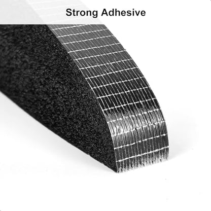 Weather Stripping Door Seal Strip, 1 in x 1 in, AC Insulation Tape, Strong Adhesive, High Reslilience, Weatherproof, Reduce Noise, Gap Filler, Foam Insulation Tape for Doors and Windows - color: Self-Adhesive