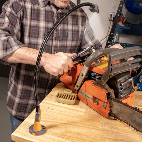 Work IQ Tools IQ Connect | Hands-Free Accessory System with 3 Bench Mounts | Includes Magnifying Glass, Rechargeable Work Light & Cell Phone Holder | Work Bench Accessories Compatible with IQ Vise