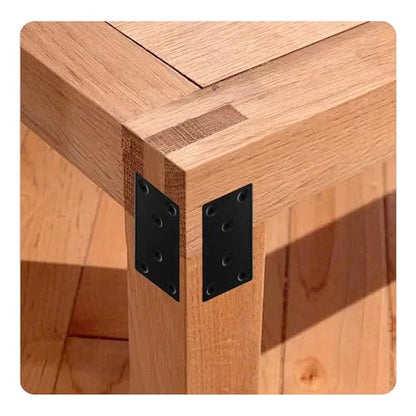 4PCS 3 x 1.6 inch Flat Straight Brace Brackets, Mending Plates for Furniture Shelf Support Corner Joint Repair - size: 3 x 1.6 inch