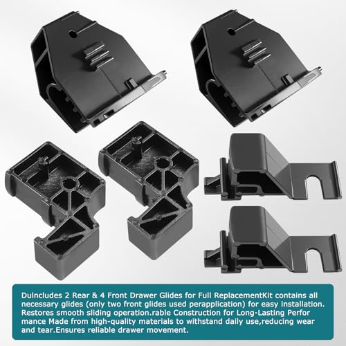 Range Drawer Glide Kit Replacement Kit for Whirlpool Drawer Repair Kit W10763667, W10317899, AP5957524, PS10066107