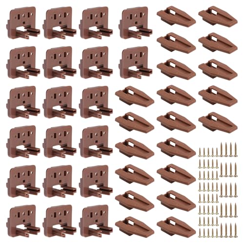 8 Set Drawer Guide Kit, Enhanced Commercial Slide Style Drawers for Kenlin Rite-Trak II 168, Vaughan Bassett, Legacy, Replacement Dresser Drawer Slides Repair Kit with Roller (20 Set Drawer Guide Kit) - style: 20 Set Drawer Guide Kit