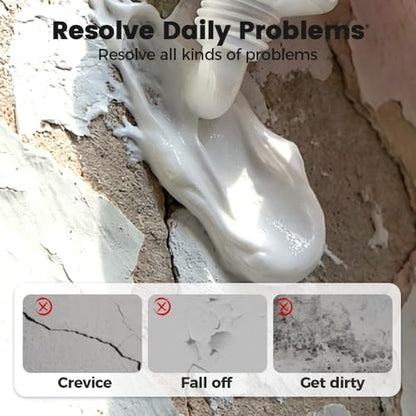 2026 New Drywall Patch Repair Kit, Wall Repair Paste with Scraper, Multi-Functional Wall Hole Filler for Fixing Nail Holes, Cracks, Dents, Ideal for Drywall, Walls (2PCS) - color: 2PCS