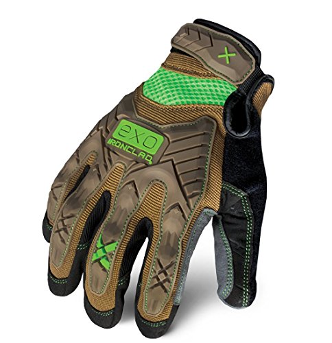 Ironclad EXO Motor Impact Glove; Work Gloves, TPR Impact Protection, (1 Pair), EXO2-PIG-04-L,Brown - color: Brown, size: Large (Pack of 1)