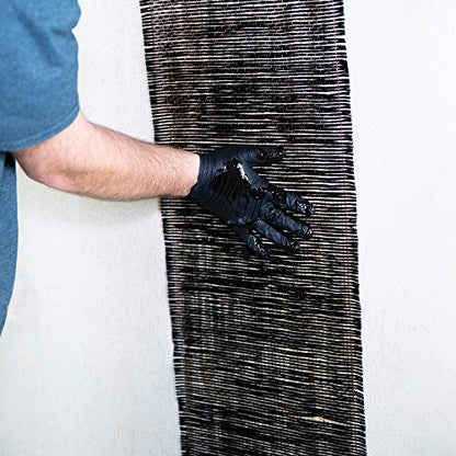 DRICORE PRO Concrete Repair Carbon Fiber Reinforcement Kit (Step Three) | Use Reinforcing Strip With Adhesive To Seal Vertical Indoor and Outdoor Cracks in Home Wall Basement Building Office Workplace