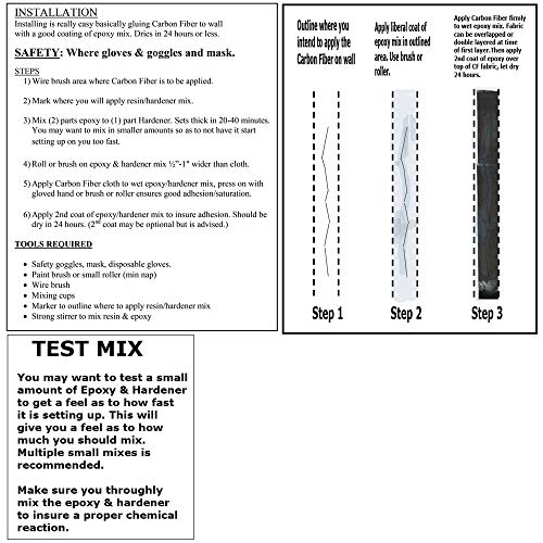 100 ft - Carbon Fiber-Basement Wall Crack Repair Kit - Carbon Fiber Foundation Wall Repair - Easy to use Includes Instructions