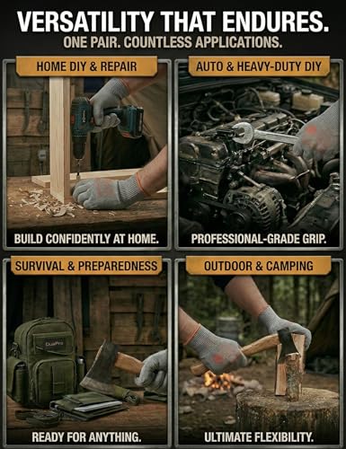 Cut-Resistant Gloves ASNI A5 Design in Japan Safety Heavy-Duty Coated Non-Slip Grip Work Glove for Construction DIY - size: Medium