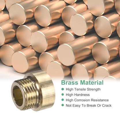 M METERXITY Shower Head Extension Arm, Brass G1/2 Male to Female Extension Pipe Fitting Adapter with PTFE Thread Seal Tape for Shower/Faucet, Pipe Plumbing Coupler 0.79"/20mm 3-Pack - size: 0.79"/20mm