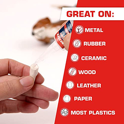 Loctite Super Glue Liquid Longneck Bottle, Clear, 0.35 fl oz Bottle, 1 Pack - Superglue for Plastic, Wood, Metal, Crafts & Repair, Cyanoacrylate Adhesive Instant Glue, Quick Dry - size: 0.35 fl oz (Pack of 1)