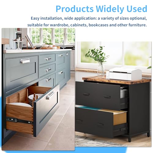 Soft Close Drawer Slides 1 Pair Full Extension 12 14 16 18 20 22 24 inch Side Mount Pull Out Kitchen Cabinet Rails Bracket Replacement Ball Bearing Tracks kit Guide Runner 100 LB Capacity - size: 12 Inch, style: Soft close-1 pair