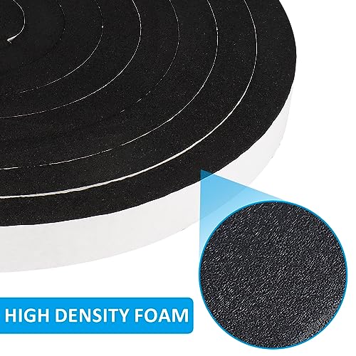 DGSL Foam Insulation Tape, 1/2In x 1/2In x 13Ft Weather Stripping Door Seal Strip for Doors and Windows,Sliding Door,Sound Proof Soundproofing Door Seal,Weatherstrip,Air Conditioning Seal Strip - size: 1/2in X 1/2in X 13ft