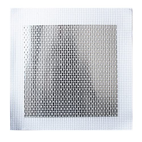 Drywall Repair Patch, Wall Patch Repair Kit, Self Adhesive Wall Mesh Repair, Large Hole Patch for Drywall, Sheet Rock Patch, Aluminum Sheetrock Ceiling Dry Wall Patch and Grit Sandpaper Scraper - size: 6 in. x 6 in.