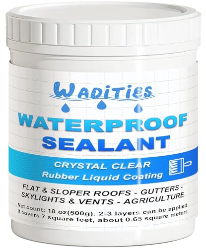 Invisible Waterproof Agent 500g(18oz), Wall Bathroom Roof Waterproof Coating, Transparent Repairing Leak Sealant for Indoor & Outdoor - style: 18oz