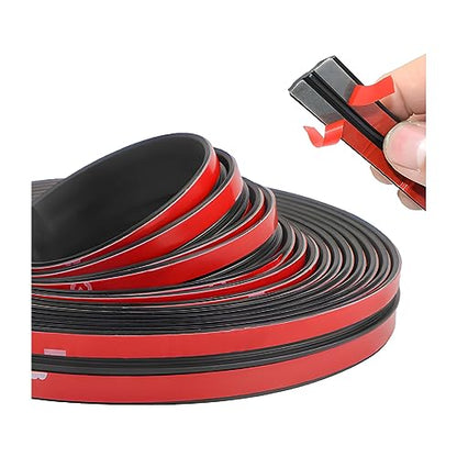 BESULEN 26 Ft Car Windshield Weather Stripping, T Shape 14mm+19mm As a Set, Adhesive Rubber Seal Strip, Auto Sunroof Sealing Gasket, Front Rear Windshield Trim Leak Sound Proofing Weatherstrip - size: 26 Ft/0.55''+0.74'' Wide